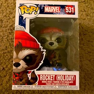 Funko Pop! Marvel Rocket (Holiday)